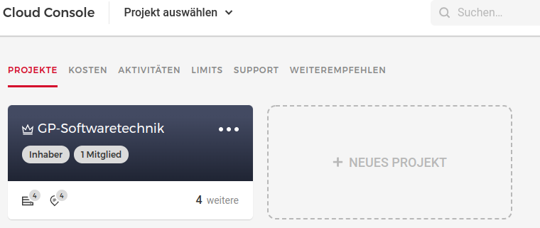 Hetzner Cloud-Console